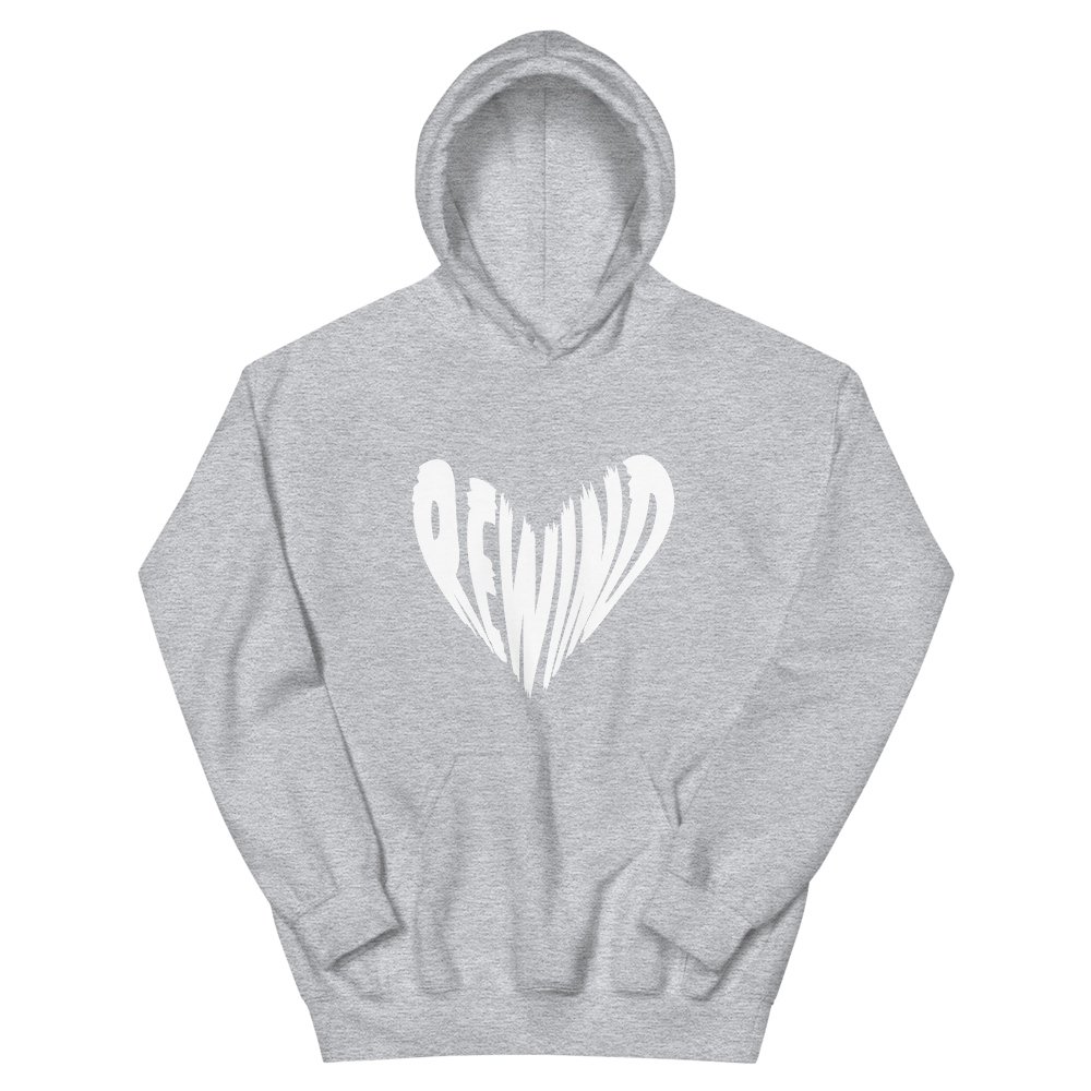 Grey Heart Hoodie